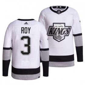 Los Angeles Kings Trikot Matt Roy 3 Adidas Weiss Ausweich Authentic - Herren